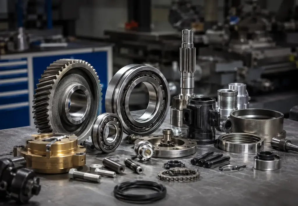 Industrial spare parts MRO components and technical supplies for maintenance operations