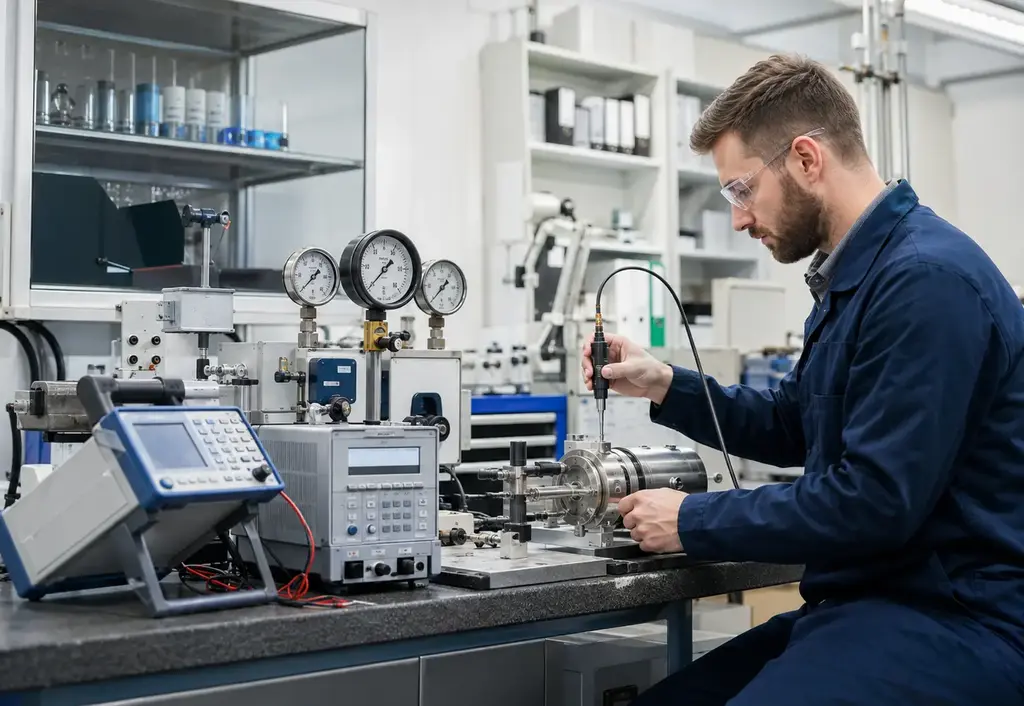Industrial instrumentation testing and laboratory equipment for monitoring and quality control